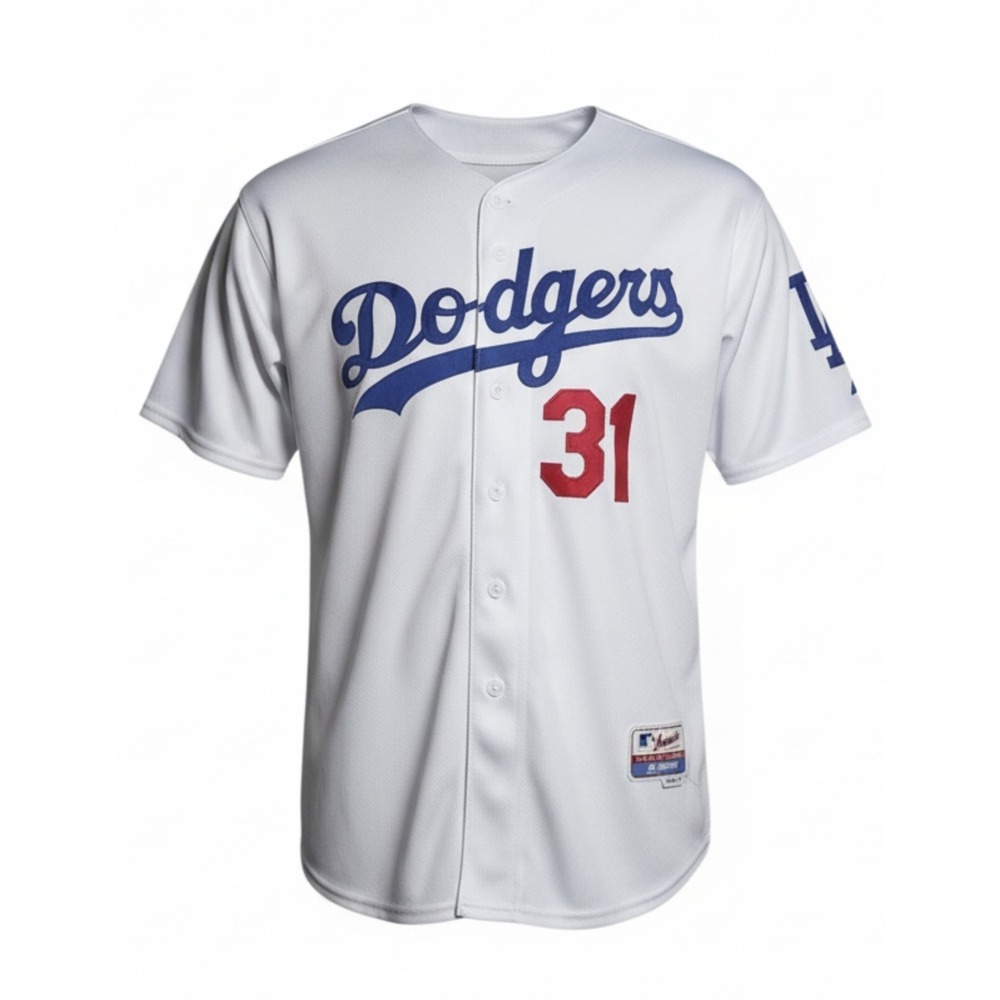Majestic Cool Base Authentic Los Angeles Dodgers Joc Pederson Home Jersey 44 L